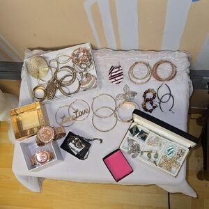 Vintage Jewelry Collection with Gold and Silver Accents